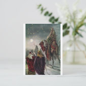 De ster van Bethlehem Briefkaart (Staand voorkant)