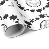 De ster van David - Cadeaupapier (Rol Hoek)