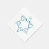 De ster van David Napkins Servet (Hoek)