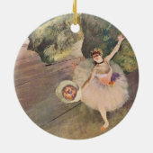 De ster van de ballet van Edgar Degas Keramisch Ornament (Achterkant)