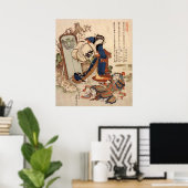 De sterke Oi PourSake Poster (Thuiskantoor)