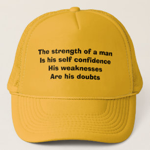 De sterkte van een man trucker pet