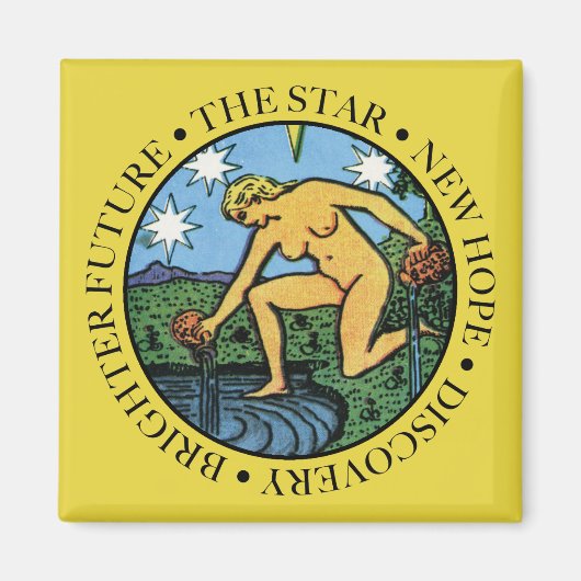 De stermagneet met tekst magneet (Voorkant)