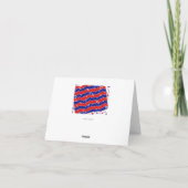 De sterren en de Strepen DANKEN U Bedankkaart (Achterkant)