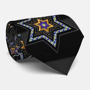 De sterren van David en Stripes Stropdas