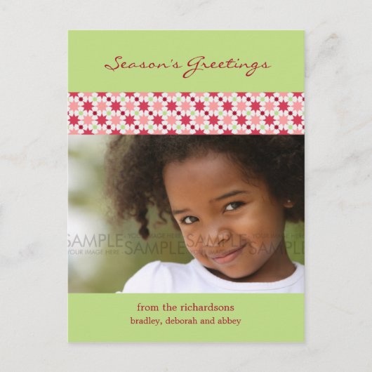 De Sterren van de amaryllis:: Het Briefkaart van (Voorkant)