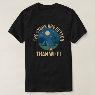 De sterren zijn beter dan Wi-Fi T-shirt