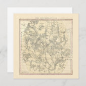 De sterrenbeelden (juli, augustus, september) kaart (Voorkant / Achterkant)