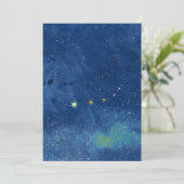 De sterrenhemelillustratie kaart (Staand voorkant)