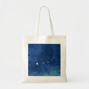 De sterrenhemelillustratie tote bag