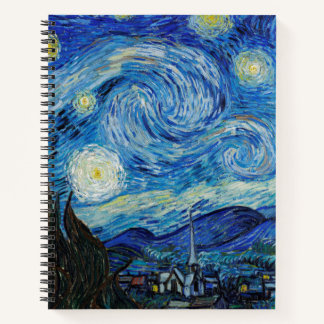 De sterrennacht (1889) door Vincent Van Gogh Notitieboek