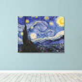 De Sterrennacht Canvas Afdruk (Insitu (Houten vloer))