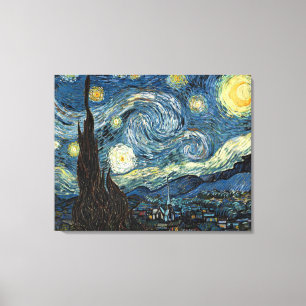 De Sterrennacht / door Vincent van Gogh / Canvas Afdruk