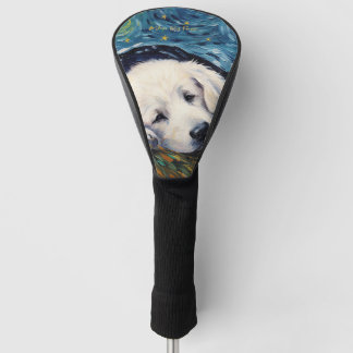 De sterrennacht - Grote Pyreneeën Puppy Dog 003 - Golfheadcover