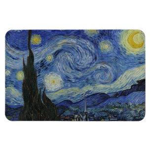 De Sterrennacht, olieverfschilderij, Vincent van G Magneet