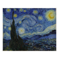 De Sterrennacht, olieverfschilderij, Vincent van G