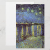 De sterrennacht-schilderij van Van Gogh Briefpapier (Voorkant / Achterkant)