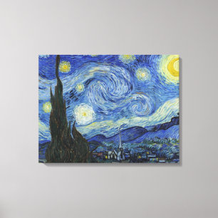 De Sterrennacht van Van Gogh Canvas Afdruk