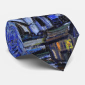 De Sterrennacht van Van Gogh Stropdas (Opgerold)