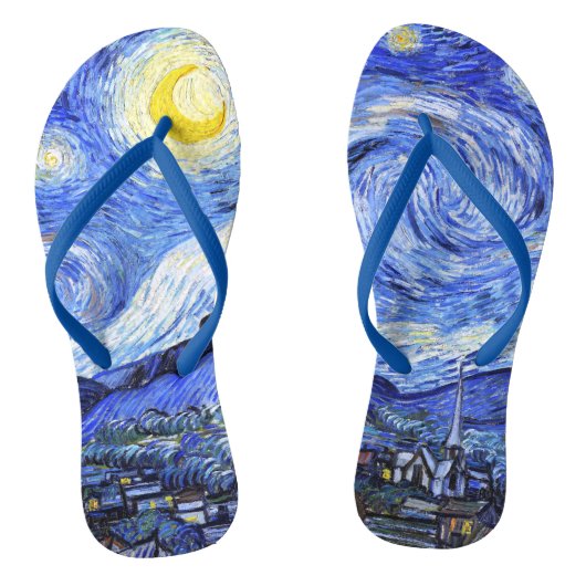 De Sterrennacht van Van Gogh Teenslippers (Voetbed)