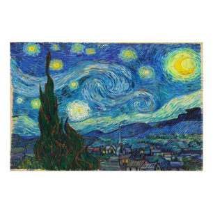 De Sterrennacht van Vincent van Gogh Foto Afdruk