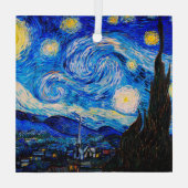 De Sterrennacht van Vincent Van Gogh Glas Ornament (Achterkant)