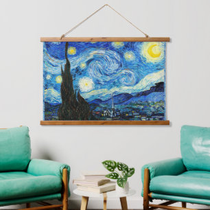 De Sterrennacht van Vincent Van Gogh Hangend Wandkleed