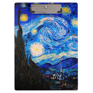 De Sterrennacht van Vincent Van Gogh Klembord