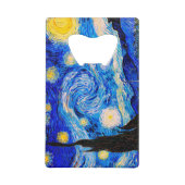De Sterrennacht van Vincent Van Gogh Kredietkaart Flessenopener (Voorkant)