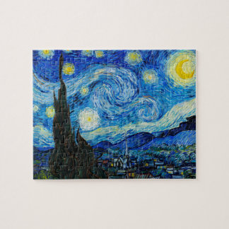 De Sterrennacht van Vincent Van Gogh Legpuzzel