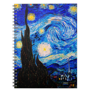 De Sterrennacht van Vincent Van Gogh Notitieboek