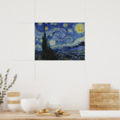 De Sterrennacht van Vincent Van Gogh Poster (Keuken)