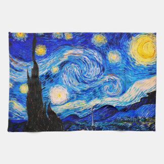 De Sterrennacht van Vincent Van Gogh Theedoek