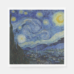 De Sterrennacht (Vincent van Gogh) (bekende kunst) Servet