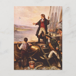 De stervormige banner van Percy Moran Briefkaart