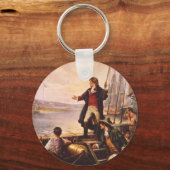 De stervormige banner van Percy Moran Sleutelhanger (Voorkant)