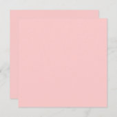 De stevige Lichte Roze Achtergrond van de Kleur no Kaart (Voorkant / Achterkant)