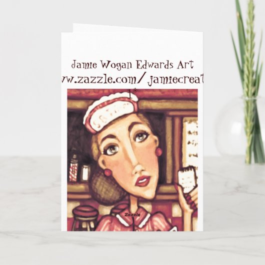 De stewardess dankt u kaardt bedankkaart (Achterkant)