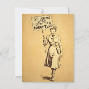 De stichters zijn hun dochters vergeten briefkaart