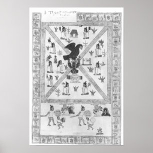 De stichting van Tenochtitlan Poster