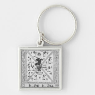 De stichting van Tenochtitlan Sleutelhanger