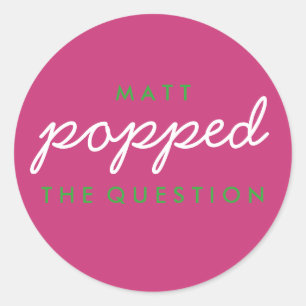 De Sticker Bachelorette Wedding