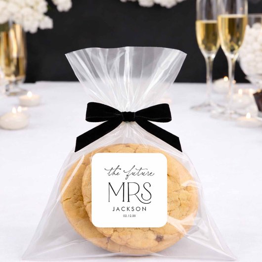 De sticker 'De toekomstige Mrs'