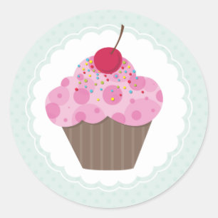DE STICKER VAN DE GEBEURTENIS:: cupcake 1