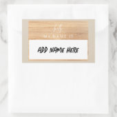 De Sticker van de Naam van de douane Hallo Mijn na (Tas)