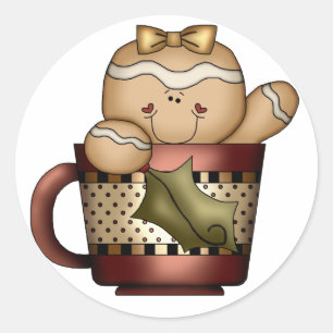 De Sticker van de Peperkoek van Kerstmis - SRF