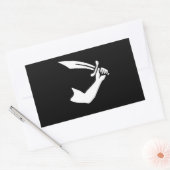 De Sticker van de piratenvlag van Thomas Tew (Envelop)
