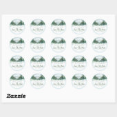 De Sticker van de pure Love Wedding Classic Round (Vel)
