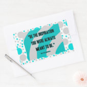 De Sticker van de Rechthoek van de inspiratie (Envelop)