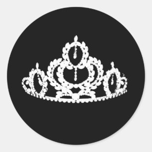 De Sticker van de tiara